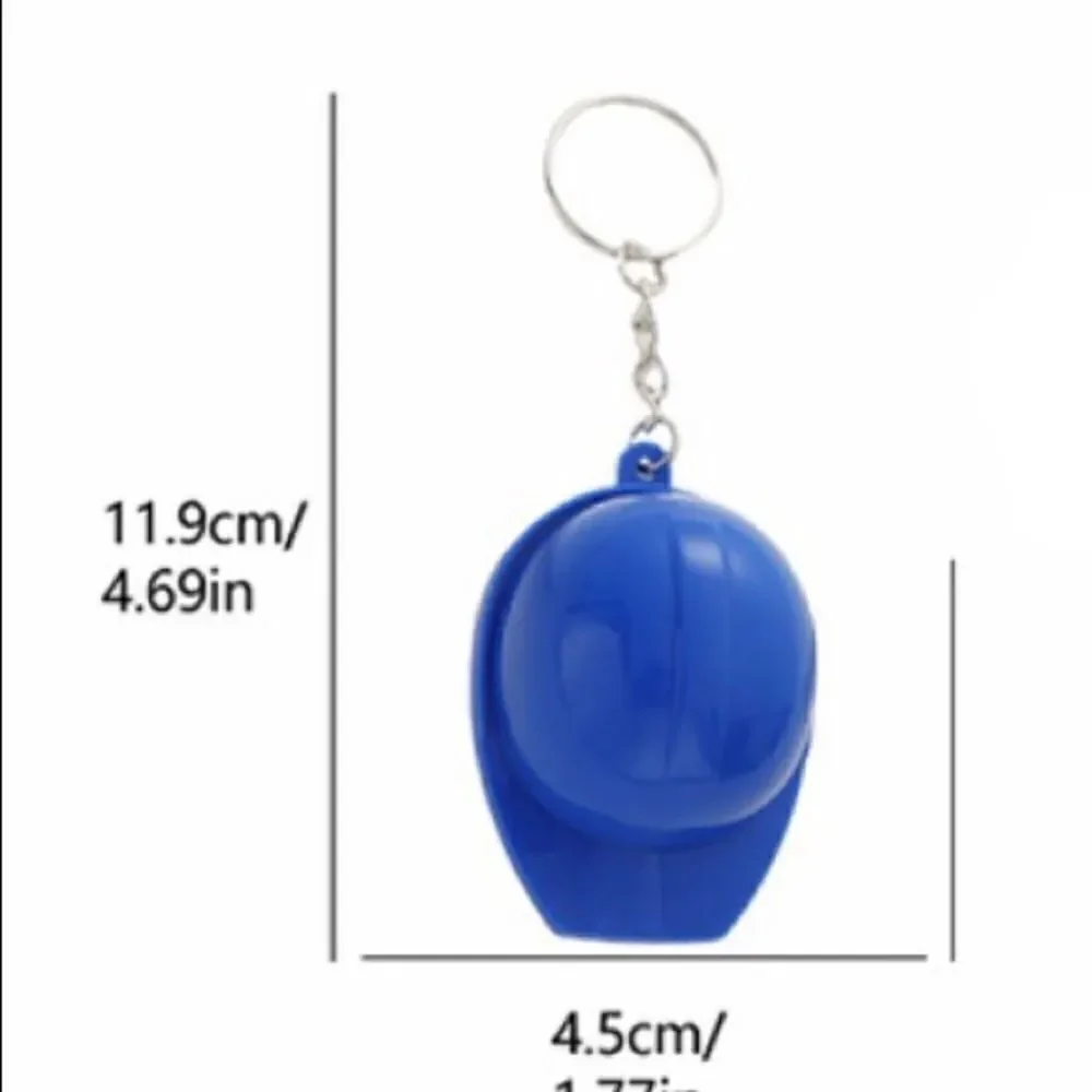 Hard Hat Keychain Bottle Opener-Blue
